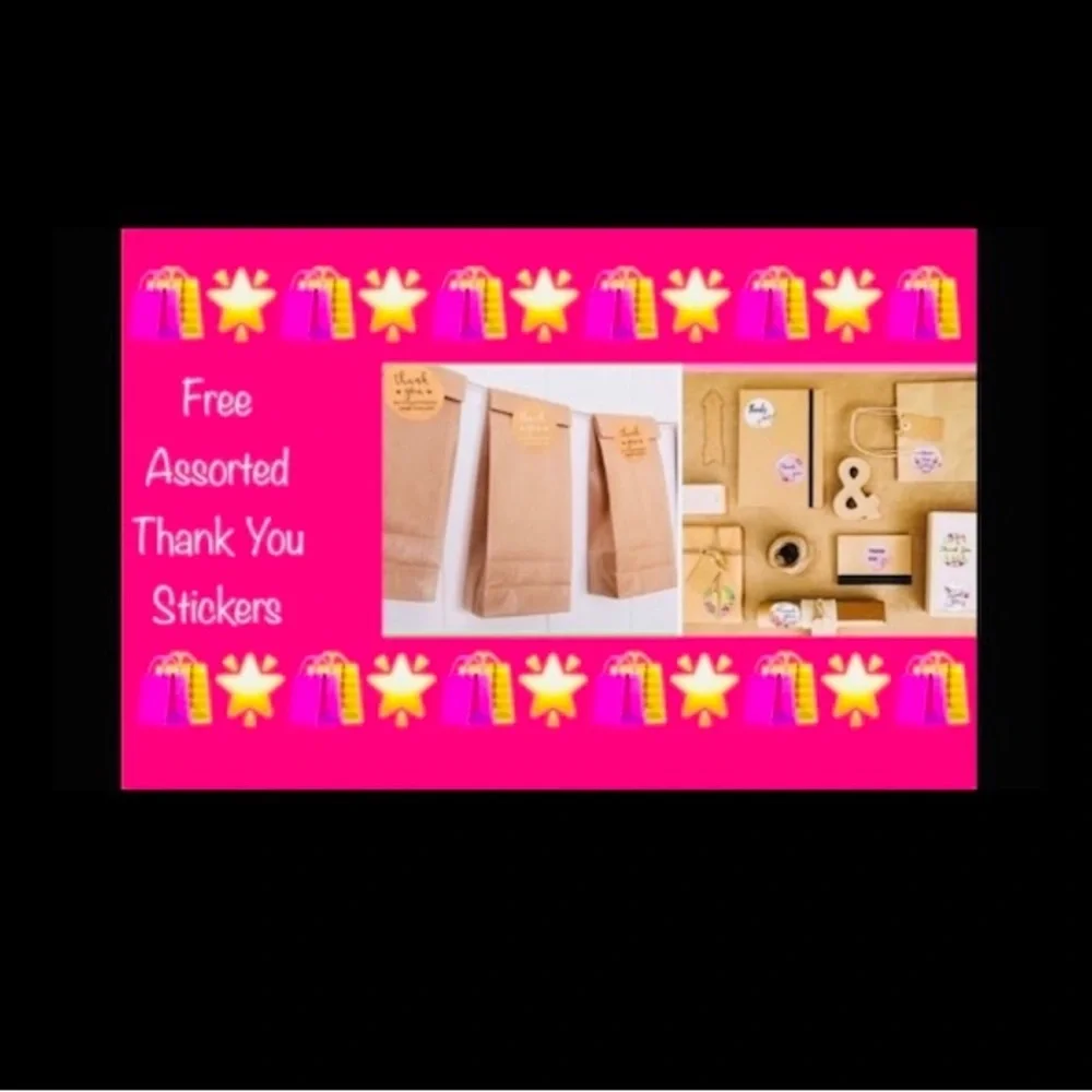 25ct 6x9’ Polymailer Bags~BONUS 25ct Free Stickers~New~